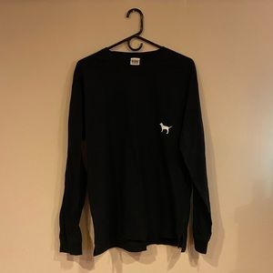 Victorias Secret Pink Black Long Sleeve